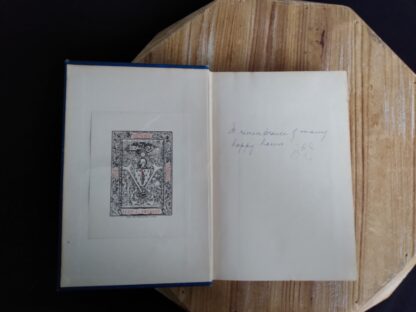 Front pastedown and endpaper inside a 1913 copy of Twenty Centuries of Paris by M.S.C Smith - Second Printing