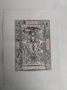 ephemera found inside a 1913 Twenty Centuries of Paris by M.S.C Smith - Second Printing