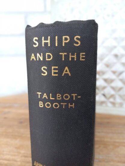 upper spine view - 1936 Ships and the Sea by Talbot-Booth - second edition