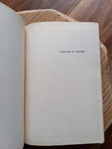 Pre-Title - 1948 Crusades In Europe by Dwight D. Eisenhower - First Edition