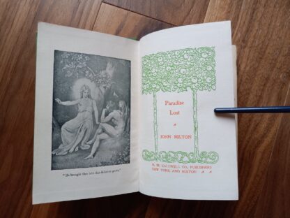 Title Page - circa 1890s Paradise Lost by John Milton - H.M. Caldwell co. publishers