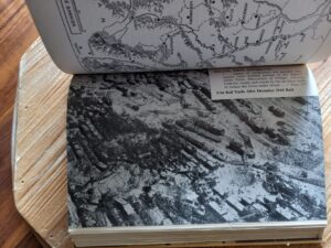 Ulm Rail Yards After December 1944 Raid - 1948 Crusades In Europe by Dwight D. Eisenhower - First Edition