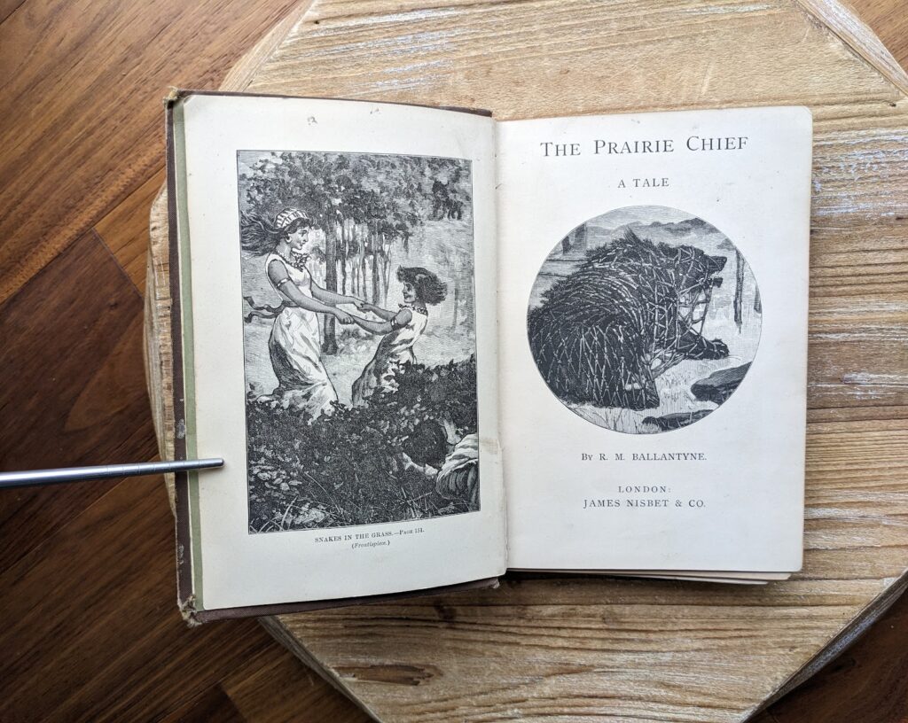 1886 The Prairie Chief by R.M. Ballantyne - First Edition - Title page