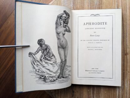 1932 Aphrodite {Ancient Manners} by Pierre Louys - Illustrated Editions Company - Title Page