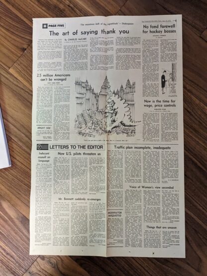 1973 The Vancouver Sun April 10 - Ephemera found inside; The World of Picasso - Time-Life Library Art Series - circa 1960s