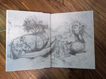Front Pastedown and endpaper - The World of Leonardo - Time-Life Library Art Series - circa 1960s