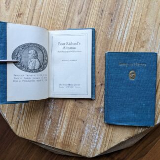 Poor Richard's Almanac by Benjamin Franklin - Title Page & Essay on history -The Gold Medal Library - undated
