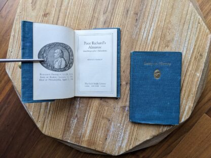 Poor Richard's Almanac by Benjamin Franklin - Title Page & Essay on history -The Gold Medal Library - undated