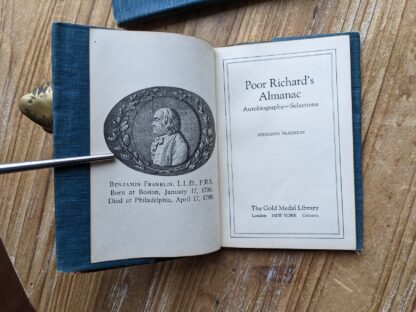 Poor Richard's Almanac by Benjamin Franklin - Title Page - The Gold Medal Library - undated