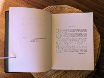 Preface - 1921 The Blue Fairy Book edited by Andrew Lang - First Edition published by David McKay Company