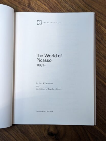 Title Page - The World of Picasso -Time-Life Library Art Series - circa 1960
