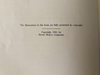 copyright up close - 1921 The Blue Fairy Book edited by Andrew Lang - First Edition published by David McKay Company