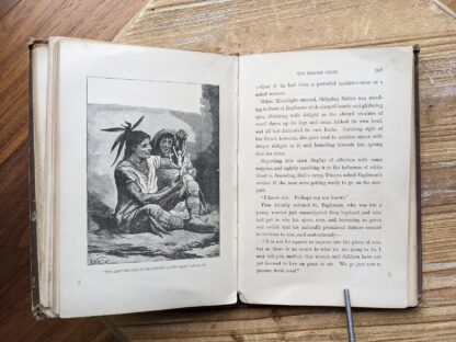 illustration inside a 1886 copy of The Prairie Chief by R.M. Ballantyne - First Edition