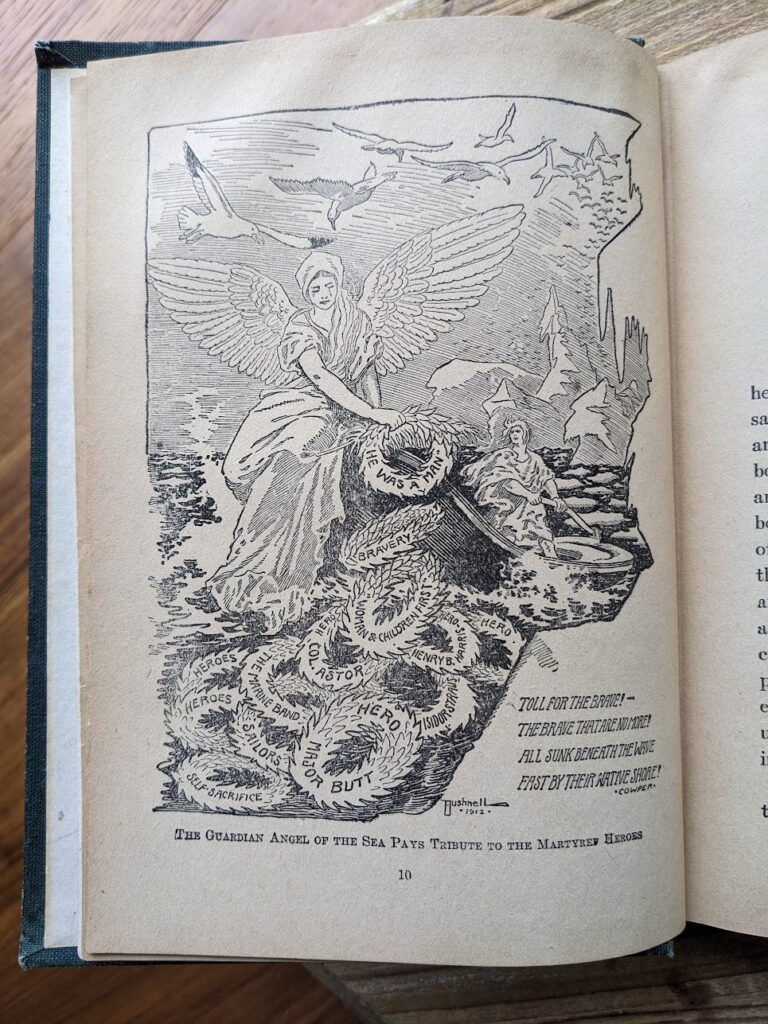 1912 Story of the Wreck of the Titanic - The Ocean's Greatest Disaster - Memorial Edition - illustration by Bushnell Elmer Andrews