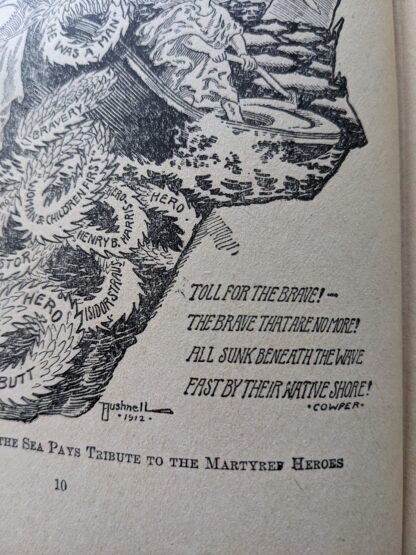 Quote by cowper on an illustration by Bushnell Elmer Andrews - 1912 Story of the Wreck of the Titanic - The Ocean's Greatest Disaster - Memorial Edition