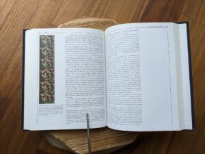pages inside a 1980 copy of Cosmos by Carl Sagan