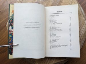 1945 Andersen's Fairy Tales by Hans Christian Andersen - Grosset and Dunlap Publishers - Contents page and Copyright page