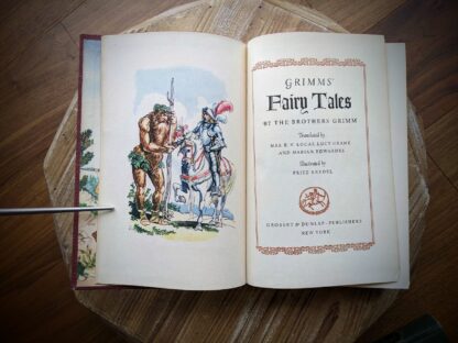 1945 Grimms' Fairy Tales by The brothers Grimm - Grosset and Dunlap Publishers - Title Page