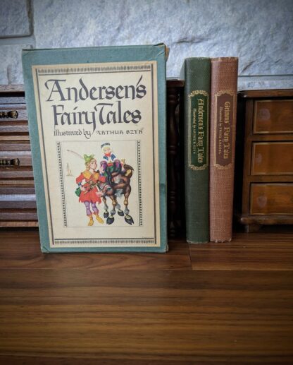 1945 Grimms' and Andersen's Fairy Tales - 2 Book Set - Grosset & Dunlap publishers