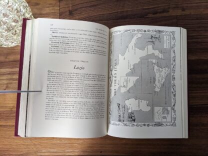 Map of Lazio - 1967 Wines of the World edited by Andre L. Simon - McGraw-Hill Book Company