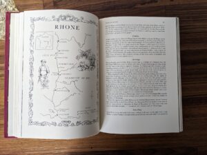 Map of Rhone - The Wines of Australia and New Zealand - 1967 Wines of the World edited by Andre L. Simon - McGraw-Hill Book Company