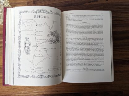 Map of Rhone - The Wines of Australia and New Zealand - 1967 Wines of the World edited by Andre L. Simon - McGraw-Hill Book Company
