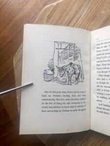 drawing by Edgar Norfield - 1951 The Small Miracle by Paul Gallico - First Edition