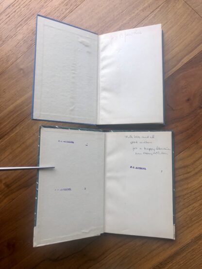 front pastedown and endpapers - 1951 The Small Miracle & 1952 Snowflake by Paul Gallico - First Editions