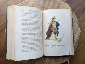 illustration by Arthur Szyk - The Marsh King's Daughter - 1945 Andersen's Fairy Tales by Hans Christian Andersen - Grosset and Dunlap Publishers