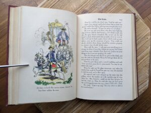 illustration by Fritz Kredel - The Raven - 1945 Grimms' Fairy Tales - Grosset and Dunlap Publishers
