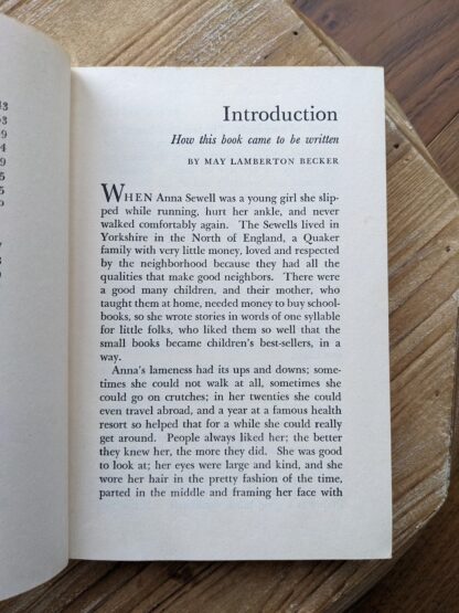 introduction - 1946 Black Beauty by Anna Sewell - The World Publishing Company - Illustrations by Wesley Dennis