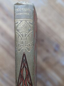 1898 Quo Vadis by Henryk Sienkiewicz - published by Hurst & Company - upper binding view