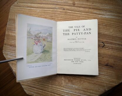 1925 The Tale of The Pie and The Patty Pan by Beatrix Potter - Title Page