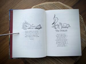 Copyright and Page and 1 of 6 of Tables of Contents - 1978 Aesop’s Fables - Illustrated Junior Library Edition - drawings by Fritz Kredel