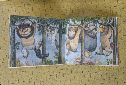 Max hanging in trees with the Wild Things - 1963 Where the Wild Things Are by Maurice Sendak - Harper & Row Publishers - First Edition - Pre LOC number
