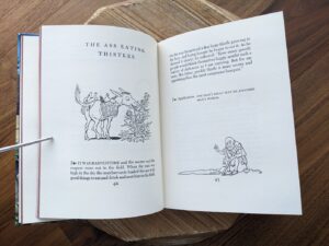 The Ass Eating Thistles - 1978 Aesop’s Fables - Illustrated Junior Library Edition - drawings by Fritz Kredel