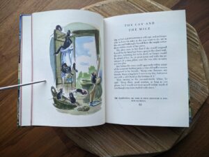 The Cat and Mice - 1978 Aesop’s Fables - Illustrated Junior Library Edition - drawings by Fritz Kredel
