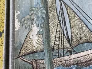 abrasion on front panel - 1963 Where the Wild Things Are by Maurice Sendak - Harper & Row Publishers - First Edition - Pre LOC number