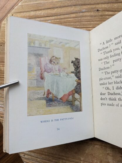 colour illustration - The Pie made of Mouse - 1925 The Tale of The Pie and The Patty Pan by Beatrix Potter