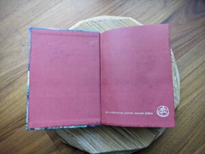 front pastedown and endpaper - 1978 Aesop’s Fables - Illustrated Junior Library Edition - drawings by Fritz Kredel