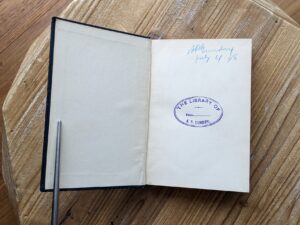 front pastedown and endpaper - Letters, Sentences and Maxims by Philip Earl of Chesterfield - published by Henry Altemus - undated