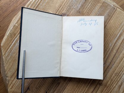 front pastedown and endpaper - Letters, Sentences and Maxims by Philip Earl of Chesterfield - published by Henry Altemus - undated