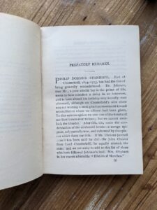 prefatory remarks - Letters, Sentences and Maxims by Philip Earl of Chesterfield - published by Henry Altemus - undated