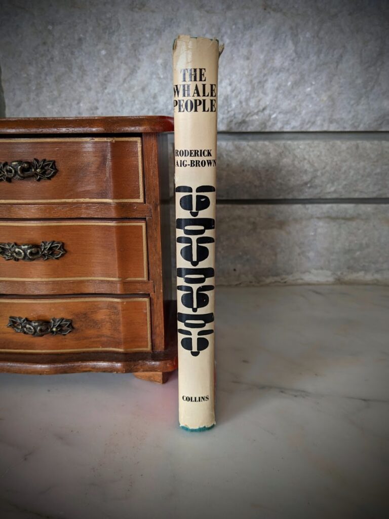 1962 The Whale People by Roderick Haig-Brown - First Edition - binding view with dustjacket on