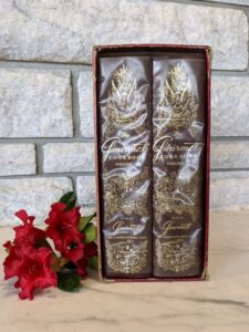 1965 The Gourmet Cook Book Volumes 1 & 2 Revised Ed First Printing - boxed set - binding view