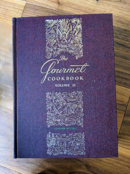 1965 The Gourmet Cook Book Volumes 1 & 2 Revised Ed First Printing - boxed set - front panel