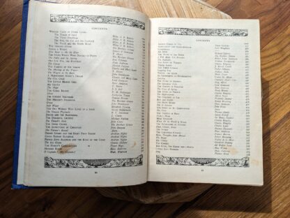 Contents page 2 and 3 of 4 - 1934 The Golden Wonder Book edited by Crossland and Parrish - Collins' Clear-Type Press