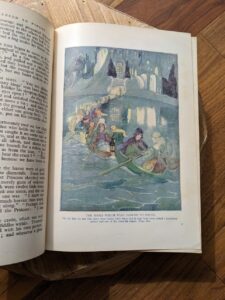 The shoes which were danced to pieces - illustration by Anne Anderson - 1943 The Golden Wonder Book