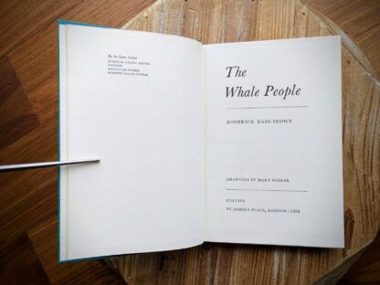 Title Page - 1962 The Whale People by Roderick Haig-Brown - First Edition