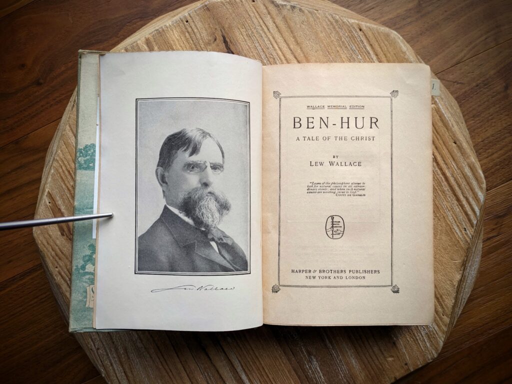 1908 Ben-Hur by Lew Wallace - Wallace Memorial Edition - Title Page